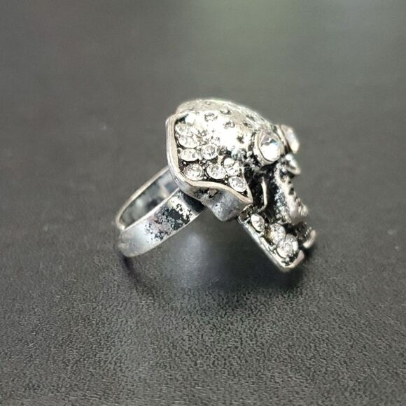 Silver tone elephant ring - Picture 7 of 9